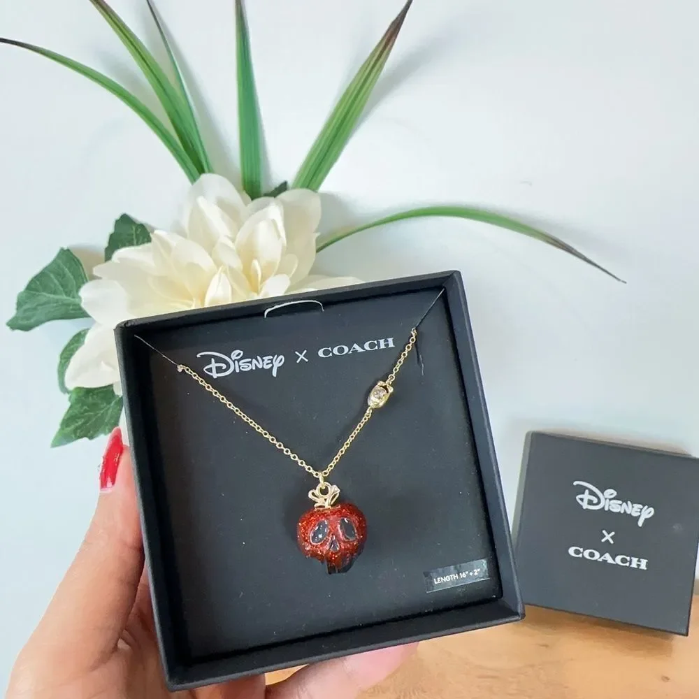 ‎NWT Disney X Coach Poison Apple Necklace